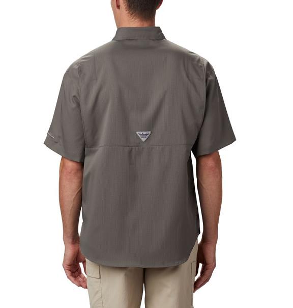 Columbia Collegiate PFG Tamiami Fishing Shirts Grey For Men's NZ42061 New Zealand